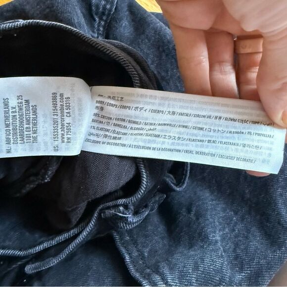 SZ 26 2L Abercrombie & Fitch Black Denim Women Jeans - Picture 10 of 10